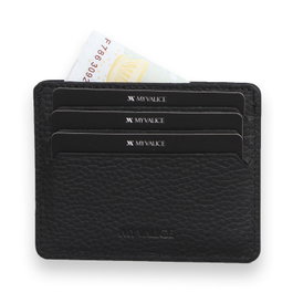 Zoozie Bags Cartera de Piel Auténtica Negro